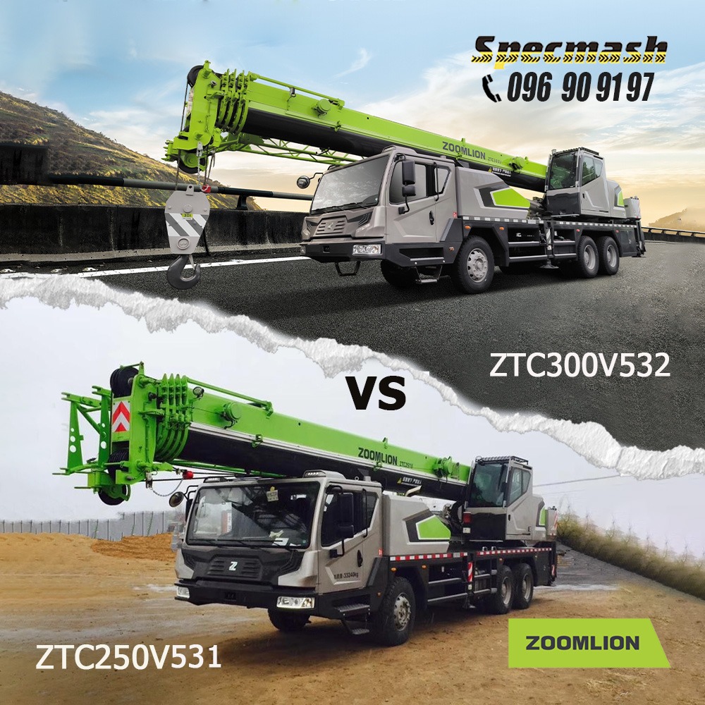 Zoomlion ZTC300V532 և ZTC250V531 ավտոկռունկներ